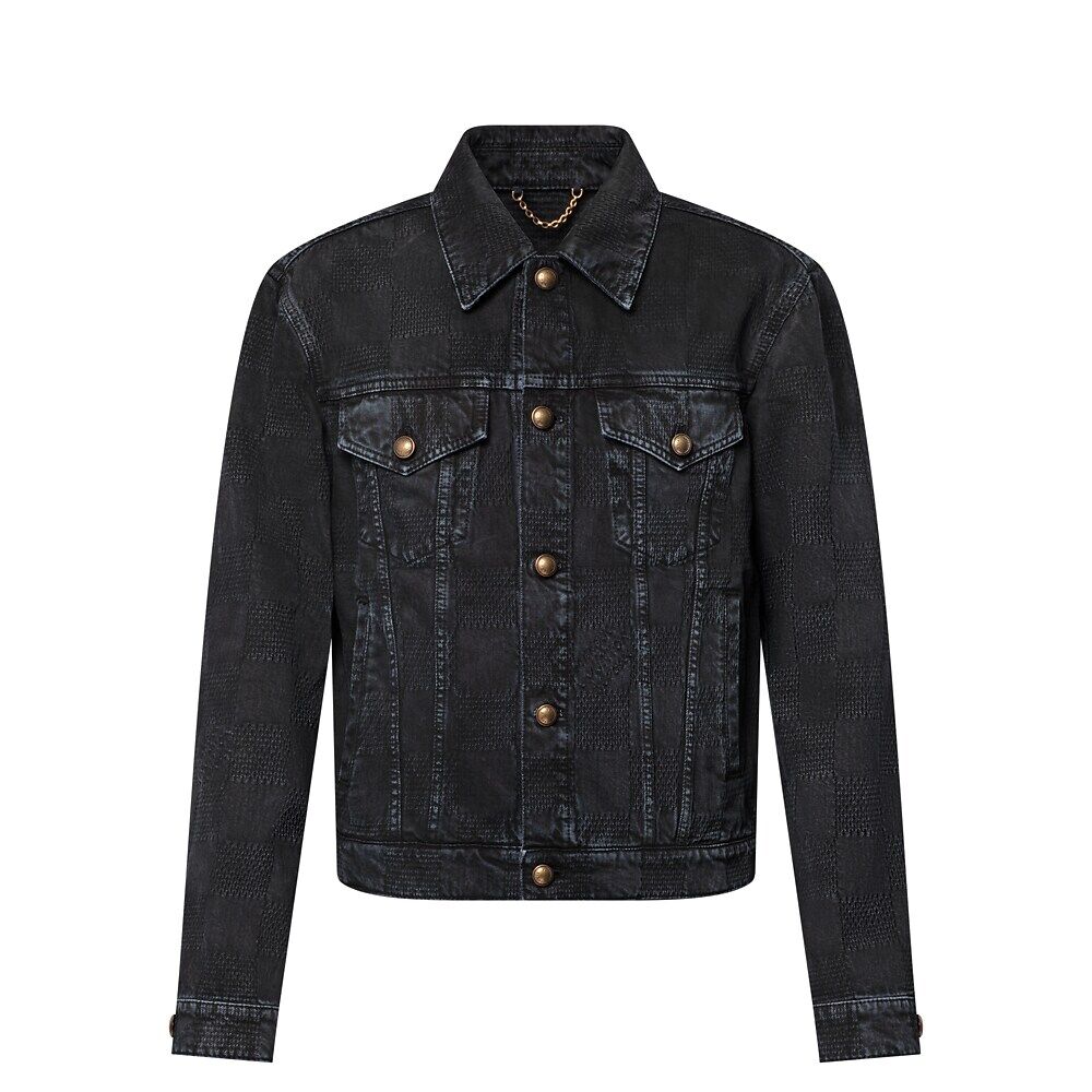 

57th Street NYC Damier джинсовая куртка Trucker Louis Vuitton, черный