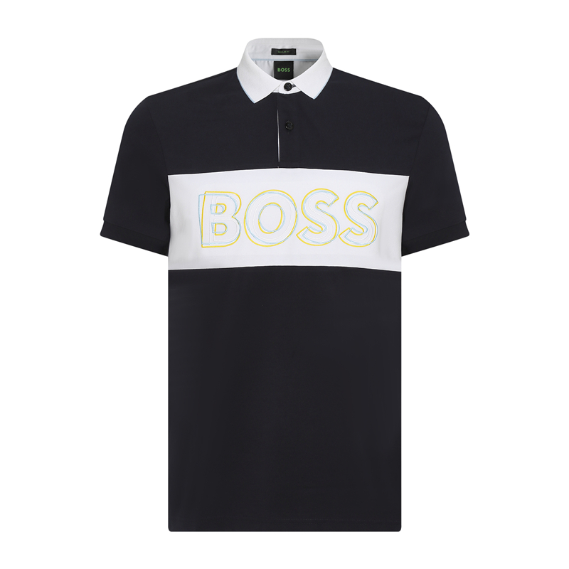 

Футболка поло мужская темно-синяя HUGO BOSS