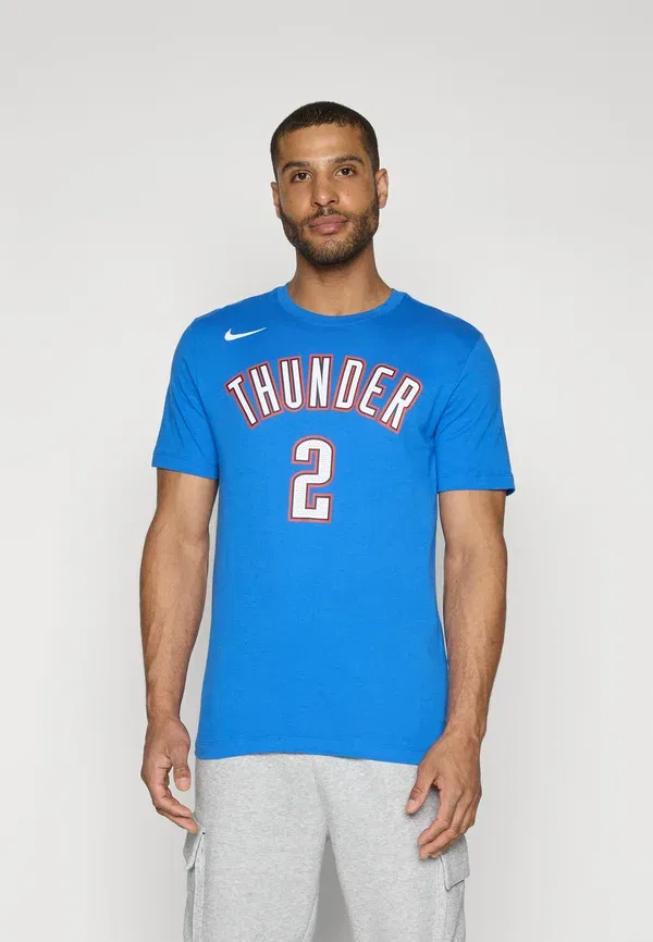 Футболка Nike Performance NBA Oklahoma City Thunder Shai Gilgeous Alexander Tee Club Wear, сигнальный синий