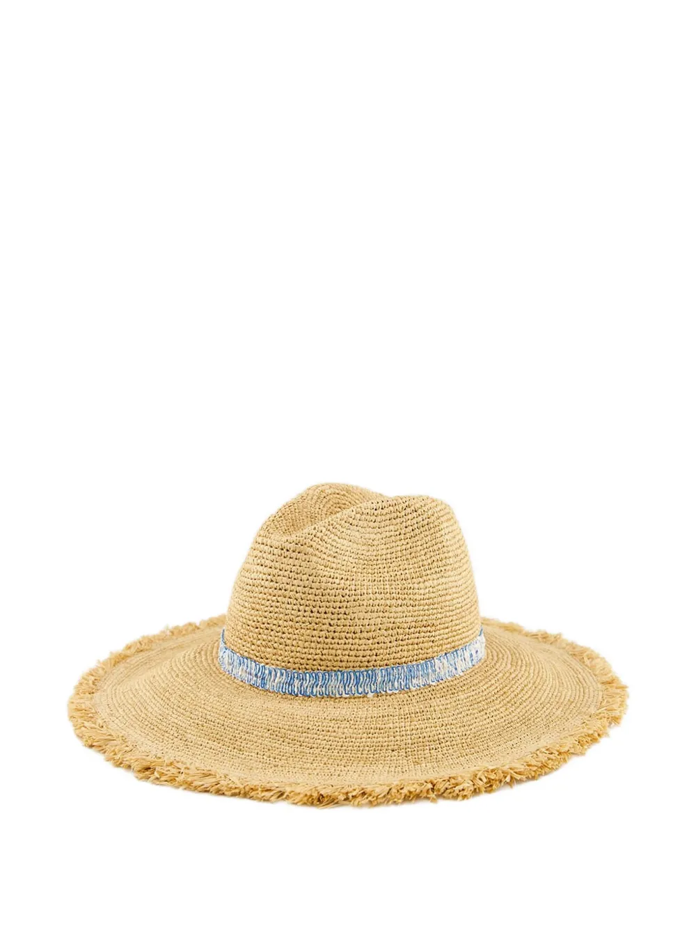 

Шапка крючком из рафии Borsalino, нейтральный
