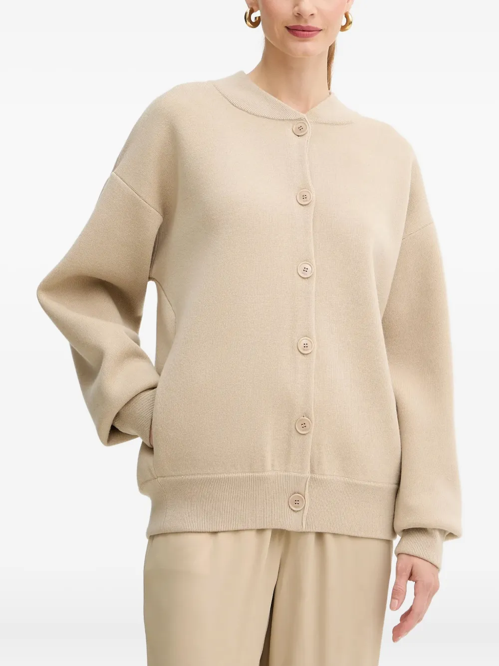 

Кардиган на пуговицах Boss, бежевый