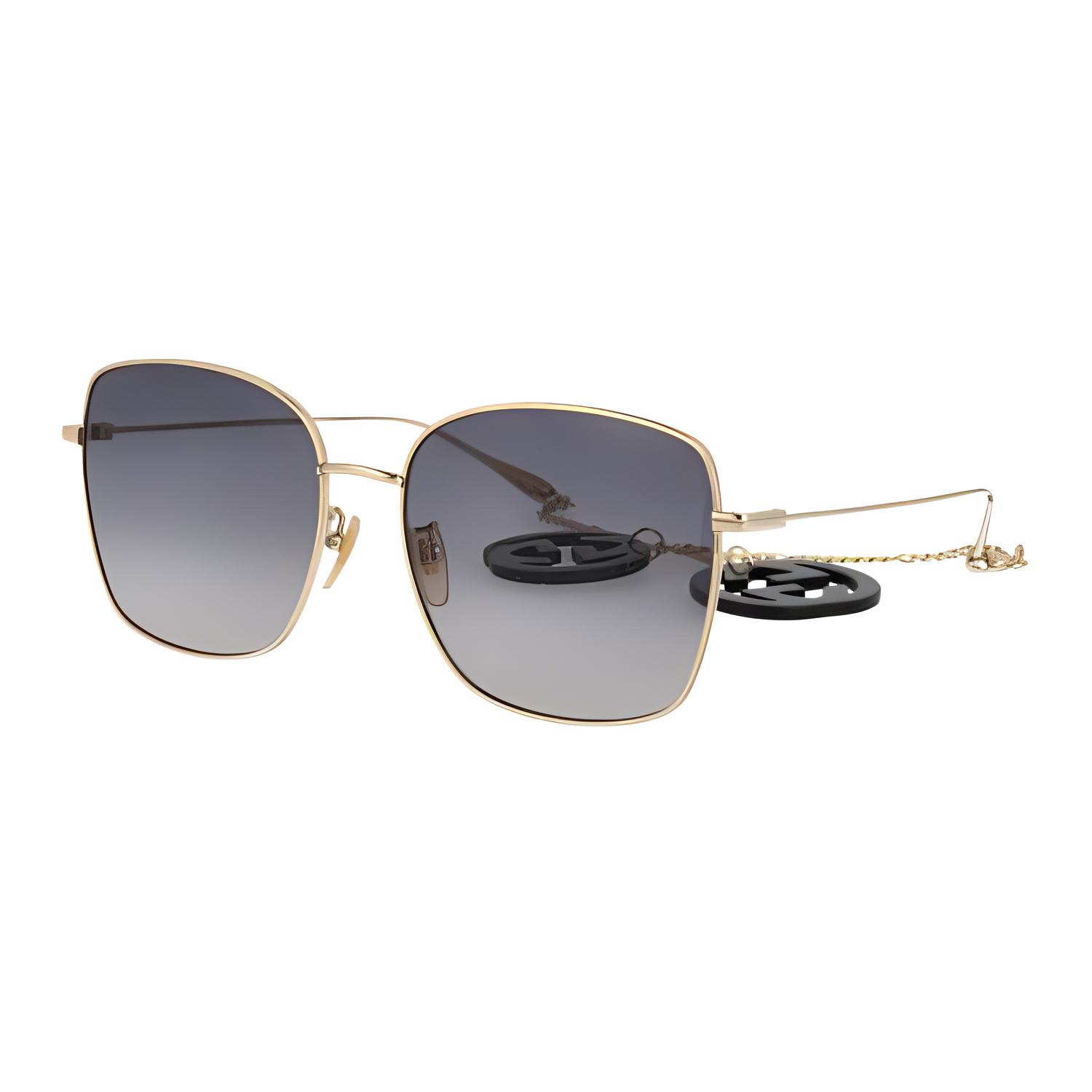 

GUCCI Солнцезащитные очки квадратной формы, Gold