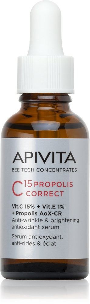 

Концентраты Bee Tech C15 Propolis Correct Serum, антиоксидантная укрепляющая сыворотка для лица Apivita, 30 мл