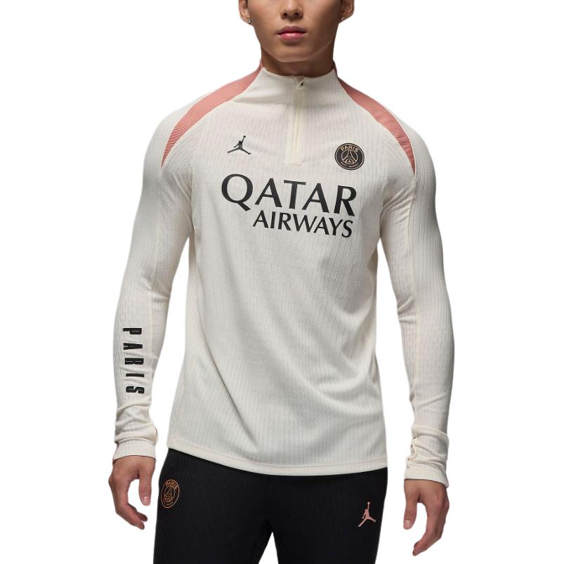 Париж Сен-Жермен FW24 Dri-FIT ADV Футболка Мужская Белая Розовая Джордан — фото 2