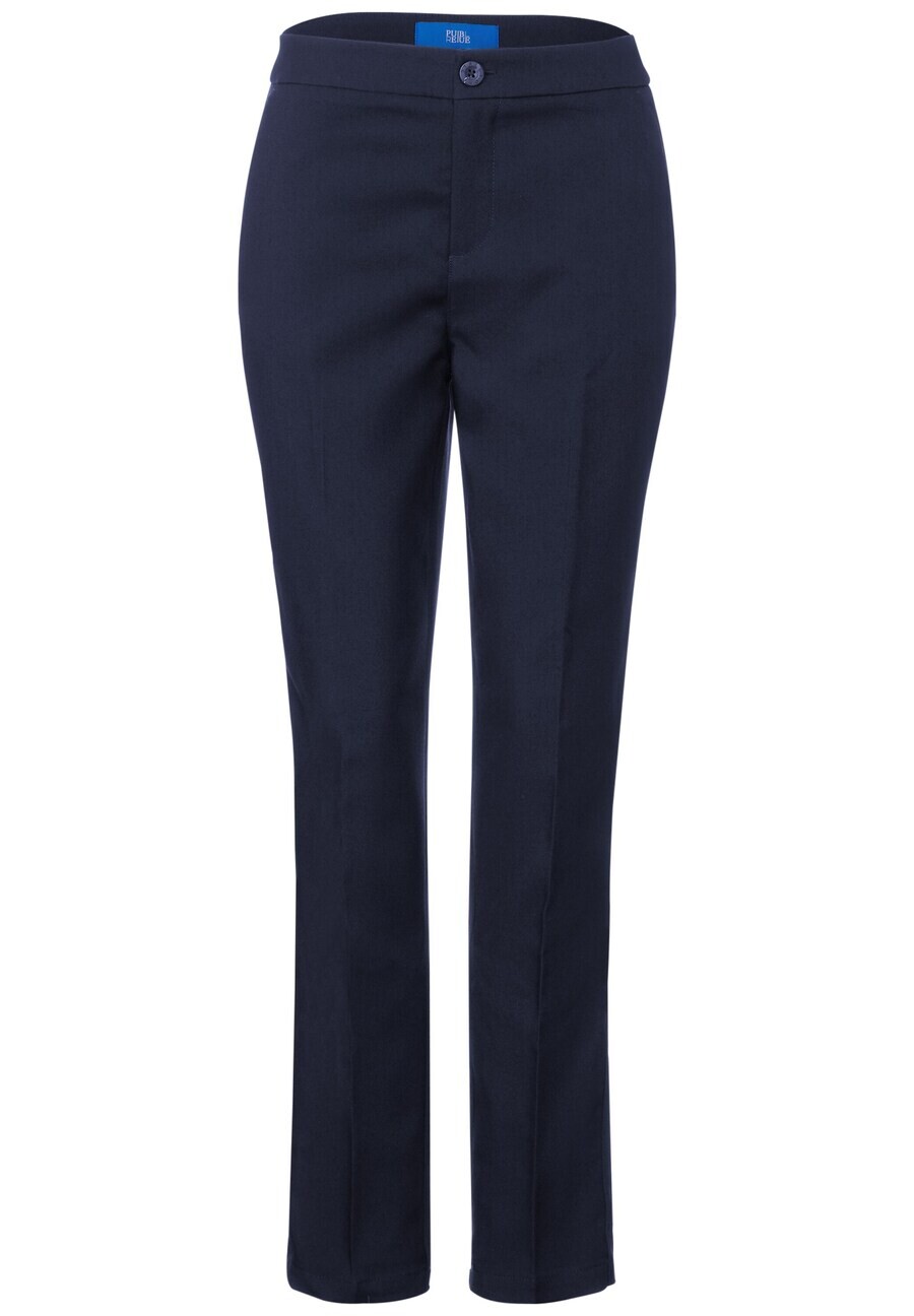 

Брюки STREET ONE Tapered Pleated Pants, темно-синий