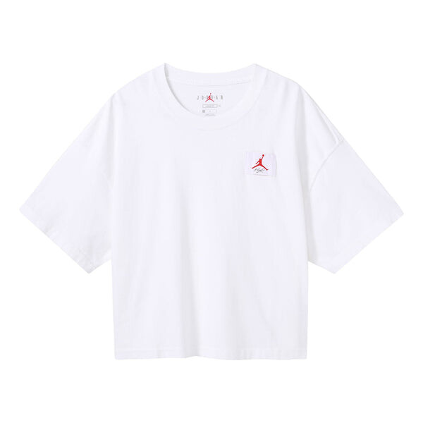 

Футболка (WMNS) Air Jordan Essentials Boxy Casual Sports Loose Short Sleeve White T-Shirt, белый