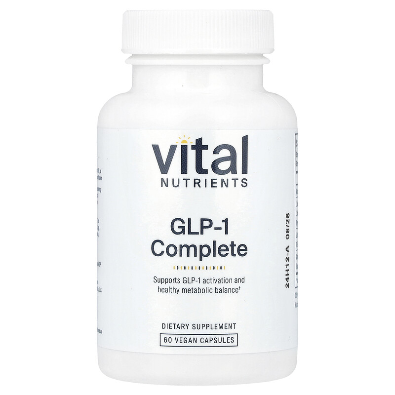 

Vital Nutrients, GLP-1 Complete, 60 веганских капсул