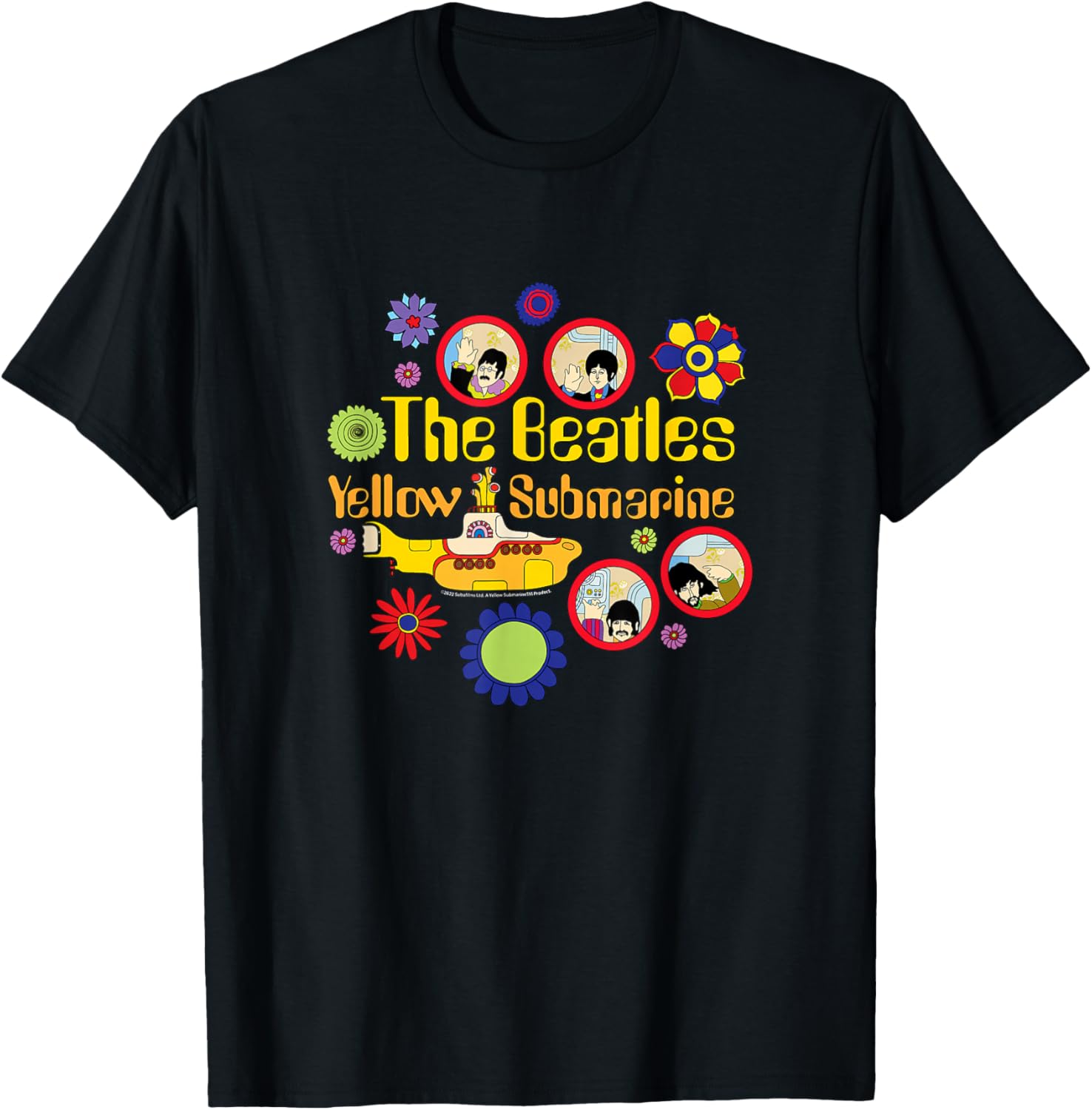 

Футболка The Beatles - Yellow Subcircle, черный
