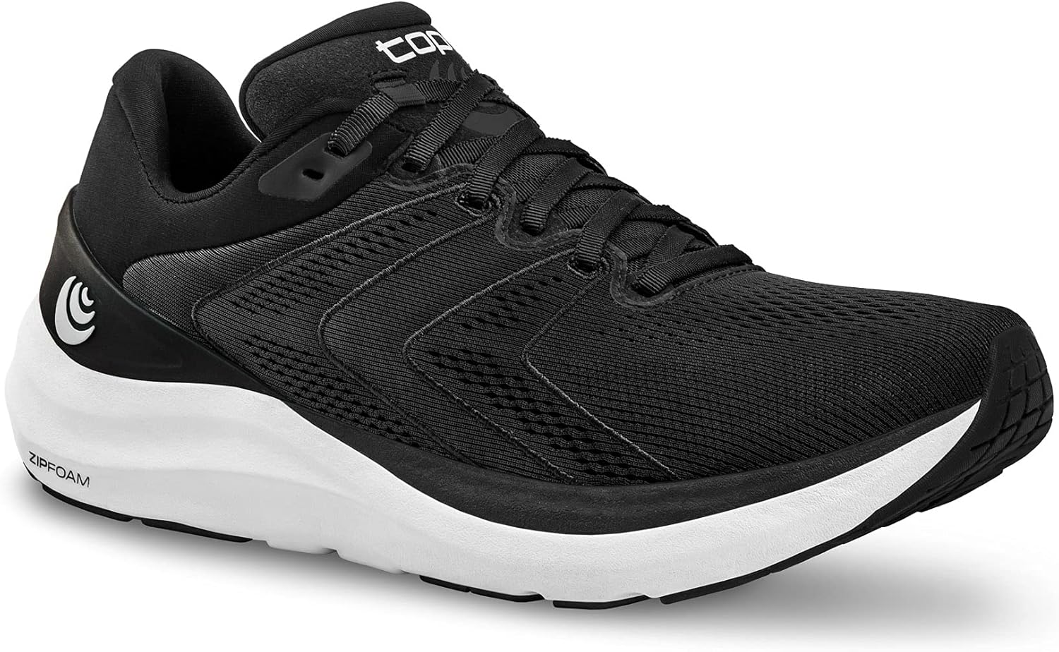 Мужские кроссовки Topo Athletic Phantom 2 с комфортной легкой посадкой и перепадом 5 мм, для бега по шоссе, спортивная обувь для беговых дорожек, белый/черный — фото 2