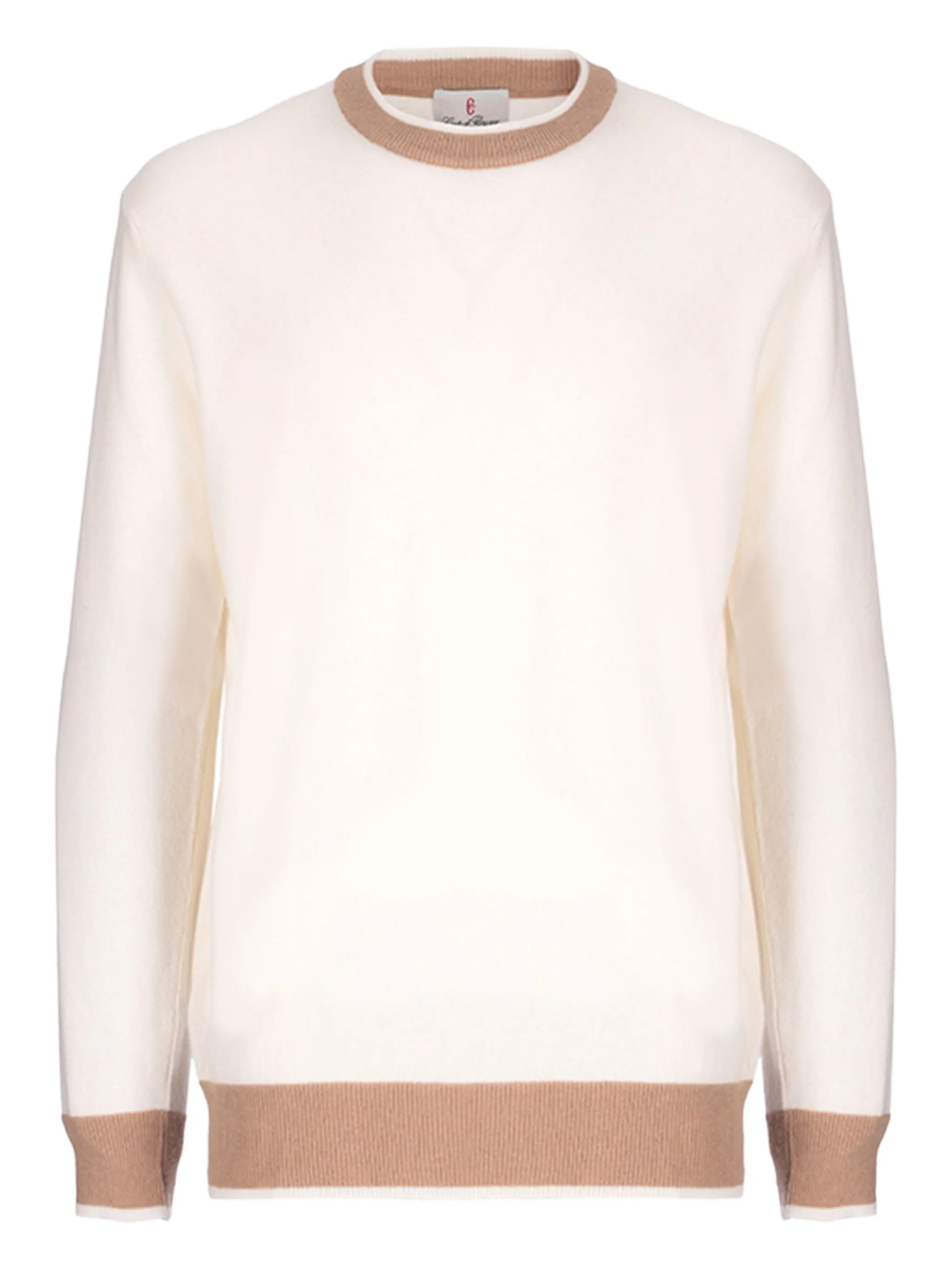 

Шерстяной джемпер с круглым вырезом Conte Of Florence, белый