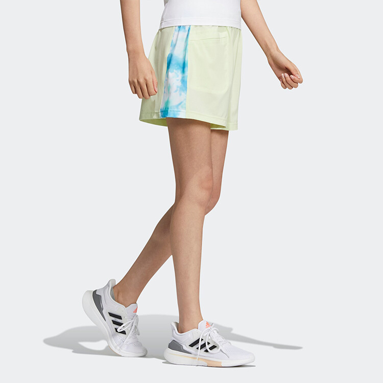 Повседневные шорты женские цвета лайм-зеленый Adidas — фото 4