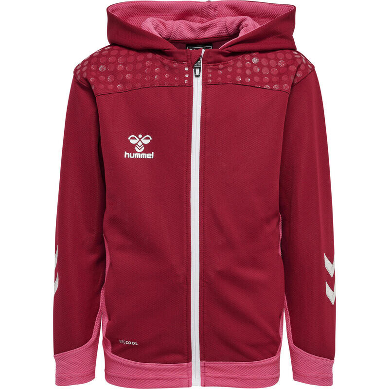 

Hmllead толстовка на молнии унисекс для детей Футбол HUMMEL, цвет rot