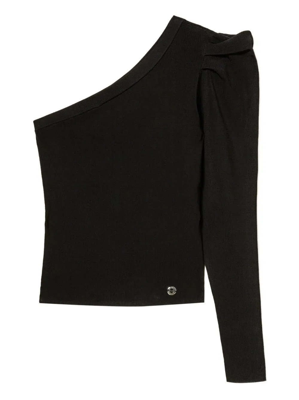 

Топ на одно плечо с драпировкой Twinset, черный