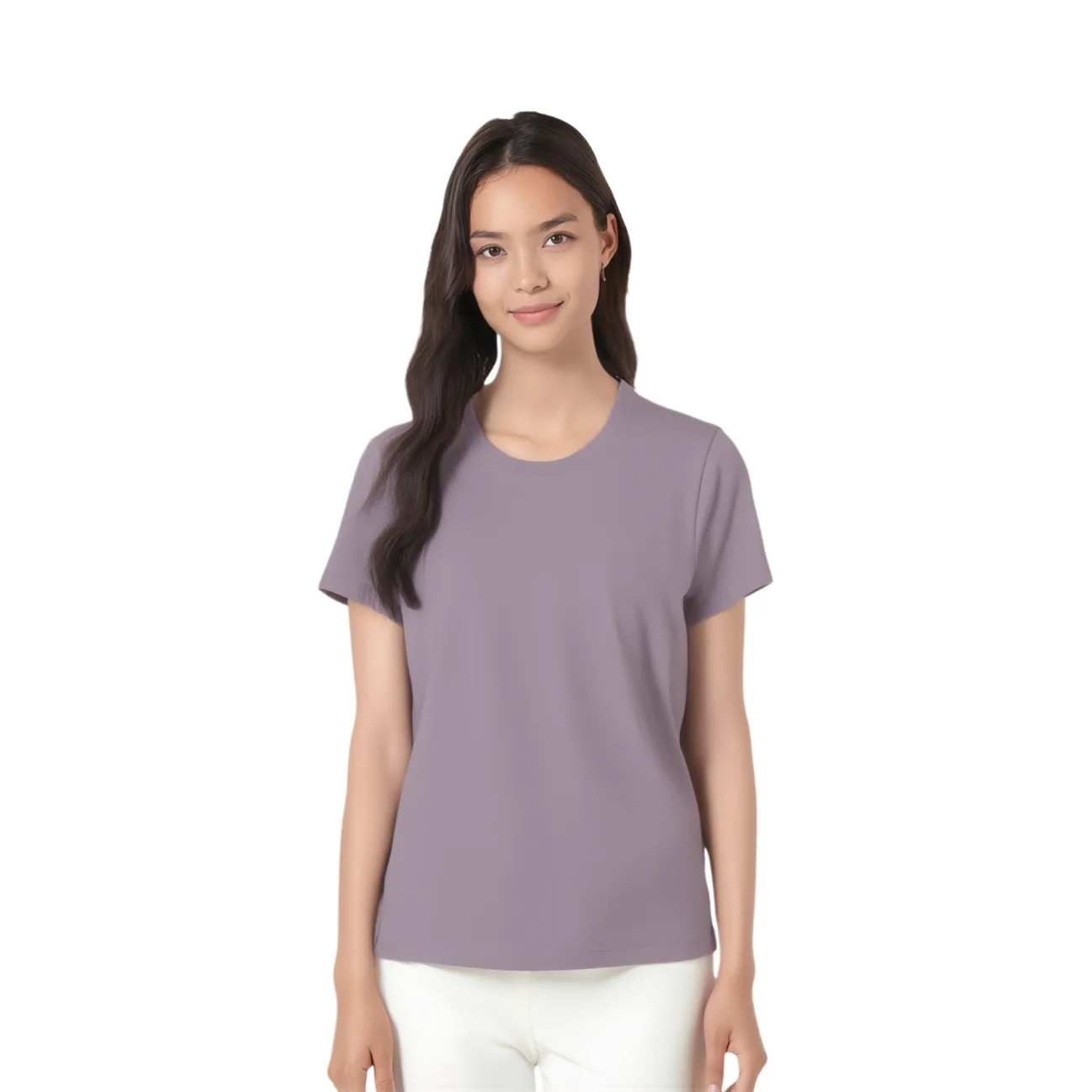 Футболка с втачным рукавом SS26U UNIQLO, Cyan Purple — фото 3