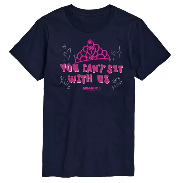 

Мужская футболка с принтом "Mean Girls: с нами не садятся" Licensed Character, синий