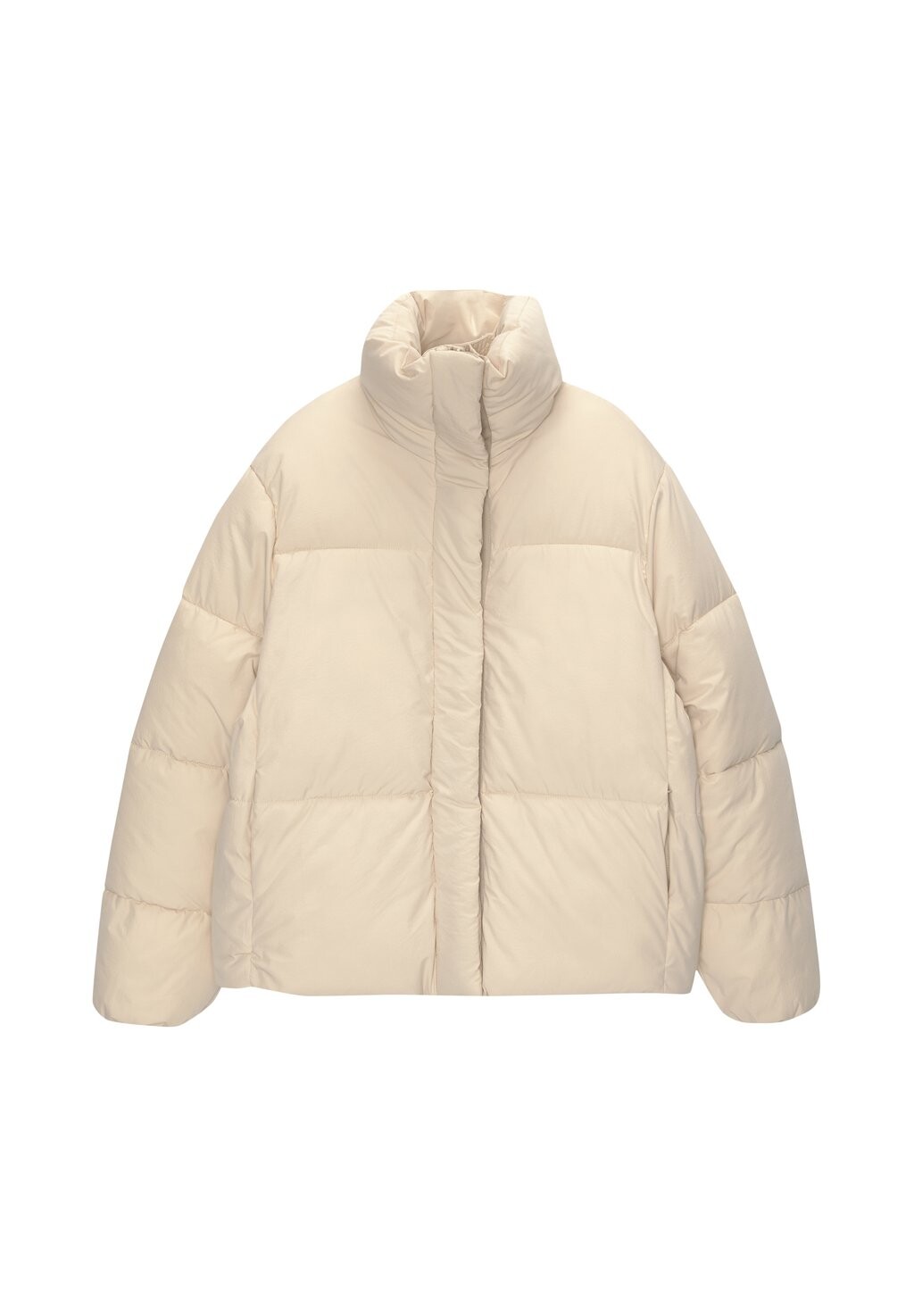 

Зимняя куртка HIGH COLLAR PUFFER PULL&BEAR, бежевый