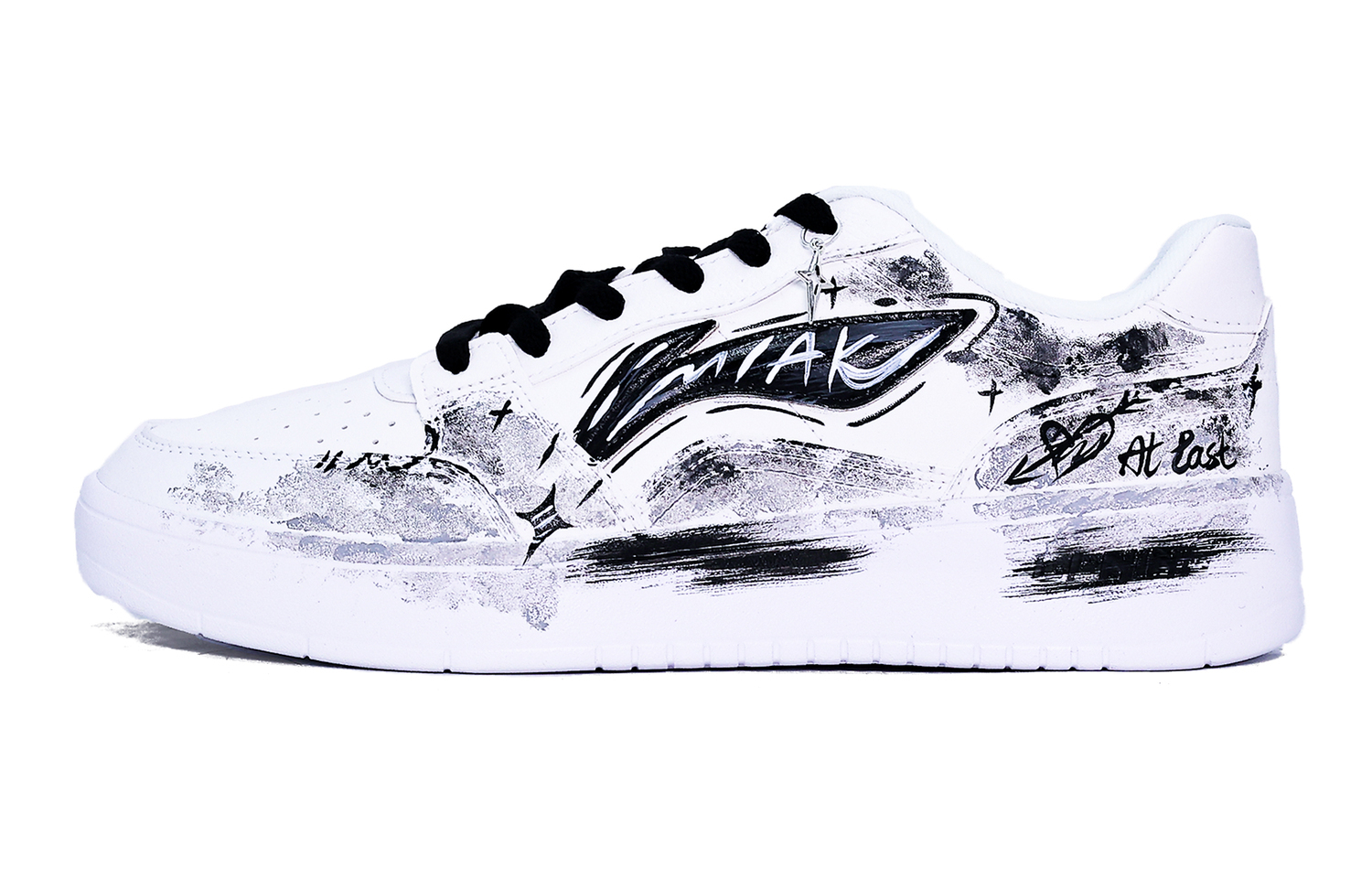 

Li-Ning Li Ning Sycee Abrasion Resistant Cushioning Low top Skateboard Shoes мужские черно-белые