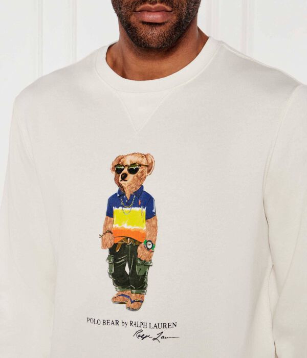 Свитер Relaxed fit Polo Ralph Lauren, белый — фото 4