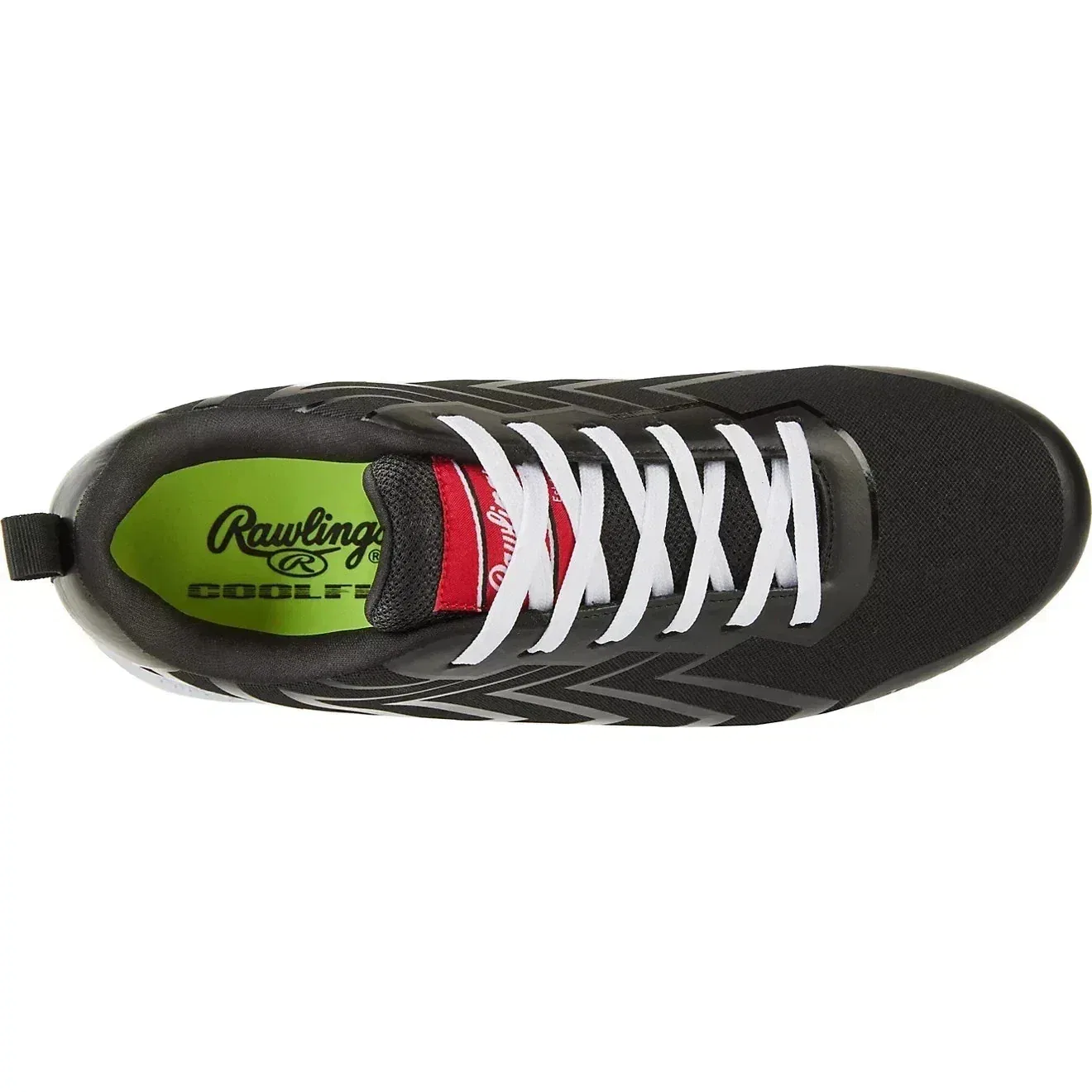 Бейсбольные бутсы Rawlings Savage Low 174929 черно-белые на шнуровке HAWK3246 — фото 3