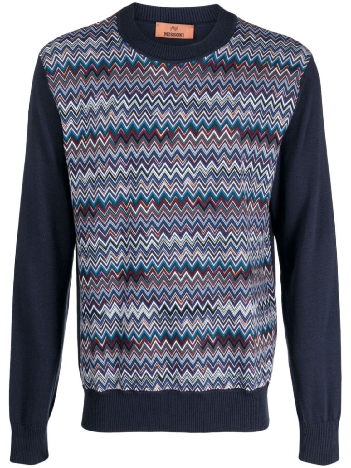 

Джемпер с узором зигзаг Missoni, синий