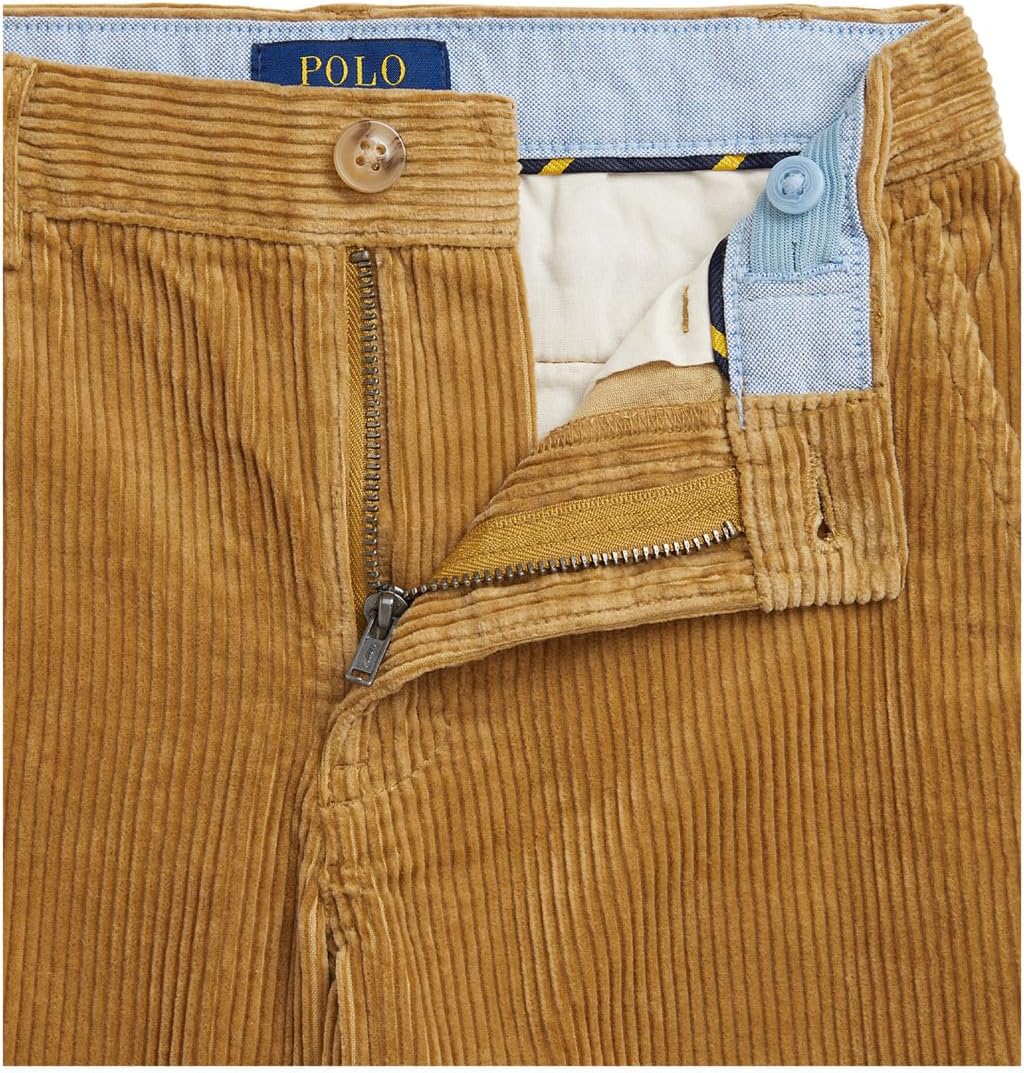 Вельветовые брюки Bedford Straight Fit Polo Ralph Lauren Kids, Jodphur Tan — фото 3