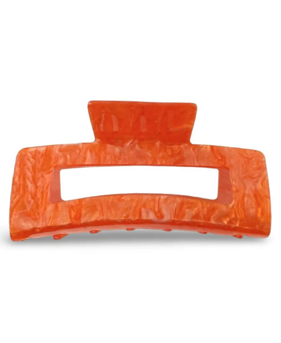 Headbands of Hope Большой прямоугольный зажим-крабик - оранжевый