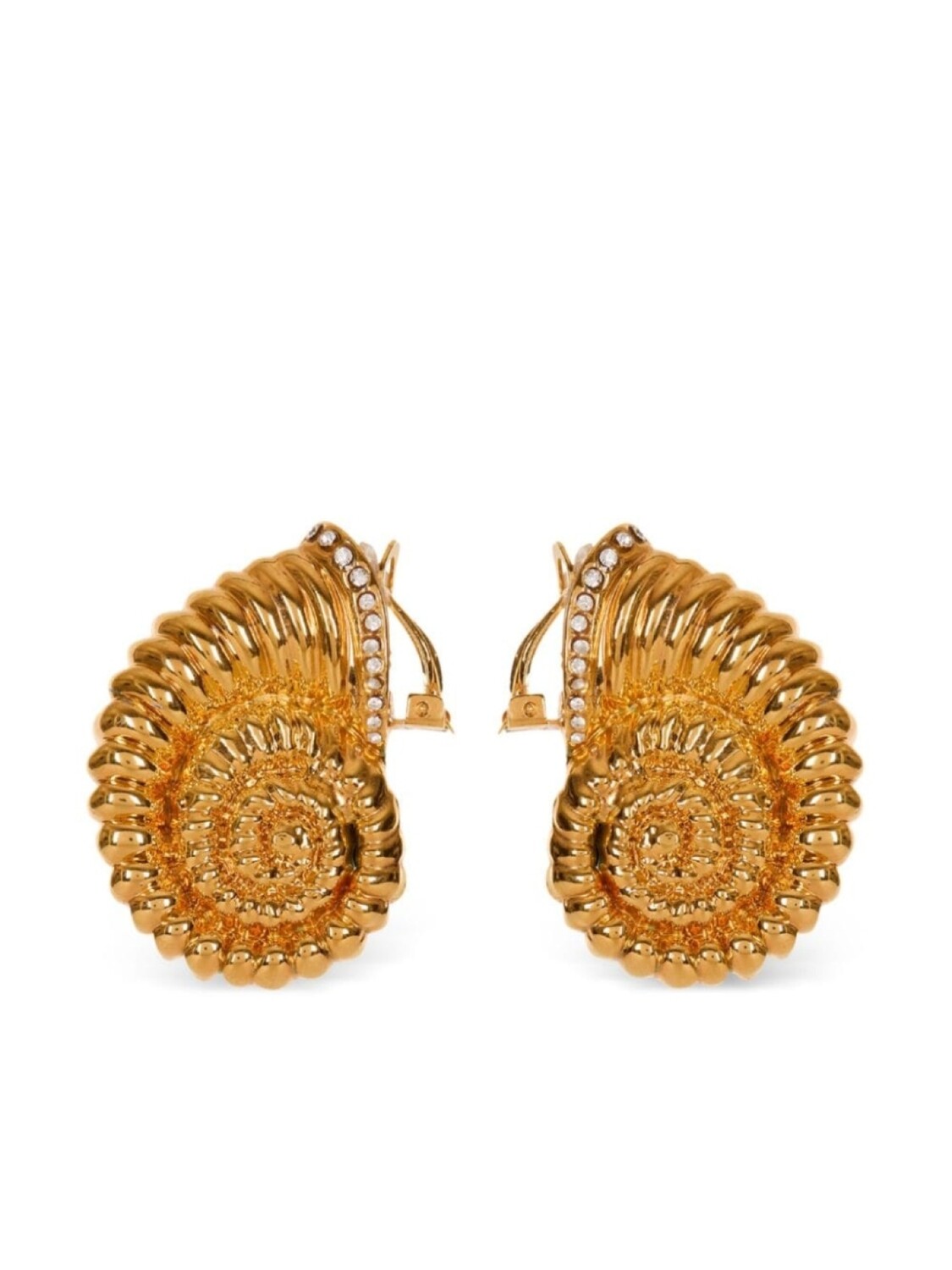 

Серьги со стразами Balmain, золотой