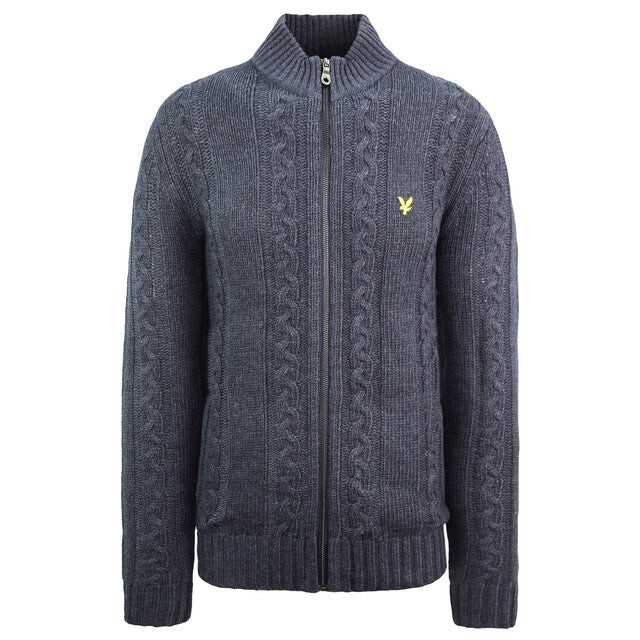 

Свитер косой вязки Lyle & Scott, синий