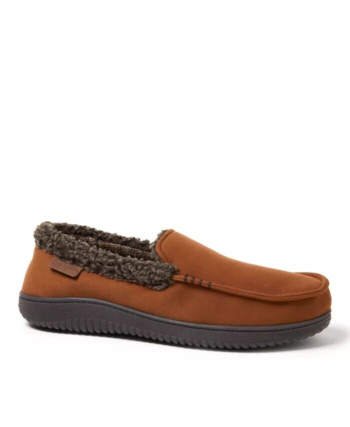 

Мужские мокасины Alexander Microsuede, домашние тапочки Dearfoams, коричневый