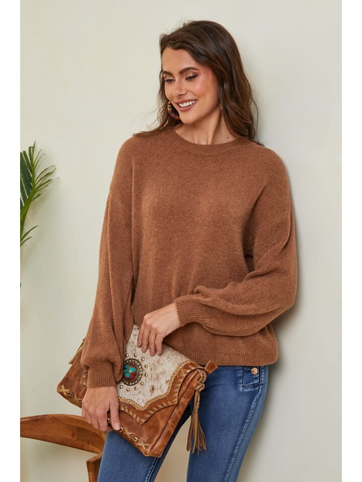 

Пуловер Joséfine Pullover Letenye, светло-коричневый