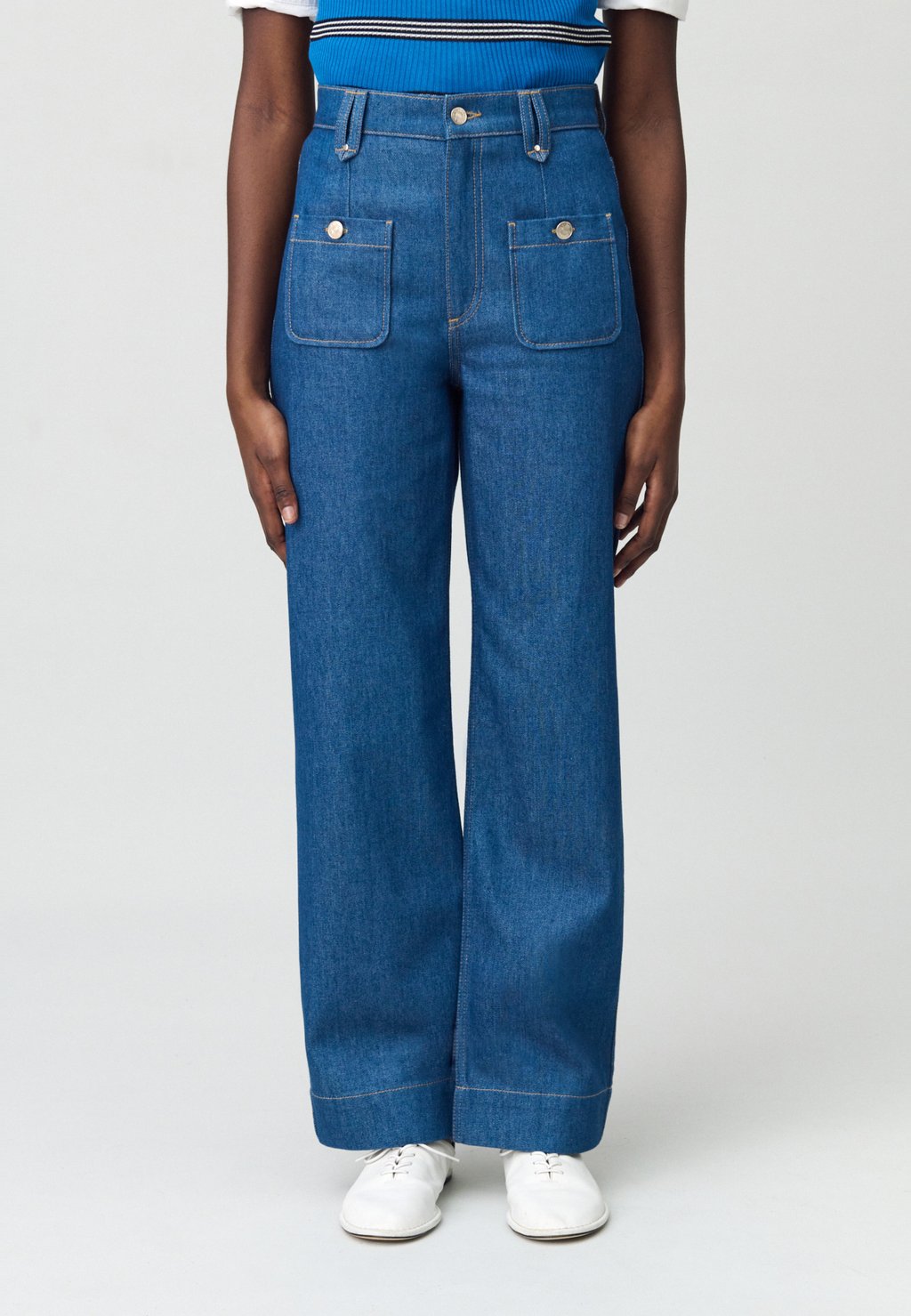 

Джинсы JEANCLAUDETTE Claudie Pierlot, цвет Denim Brut