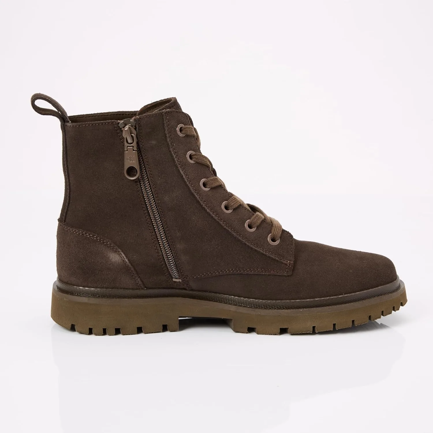 Ботинки средней длины Calvin Klein Eva Boot для мужчин, ботинки средней длины с фирменными шнурками, черный/коричневый — фото 4