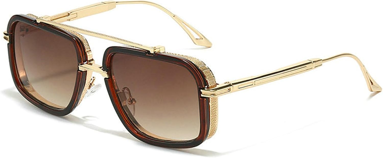 

Willochra — большие ретро-солнцезащитные очки-пилот квадратной формы для женщин, винтажная металлическая оправа, градиентные солнцезащитные очки, модные мужские солнцезащитные очки, C4