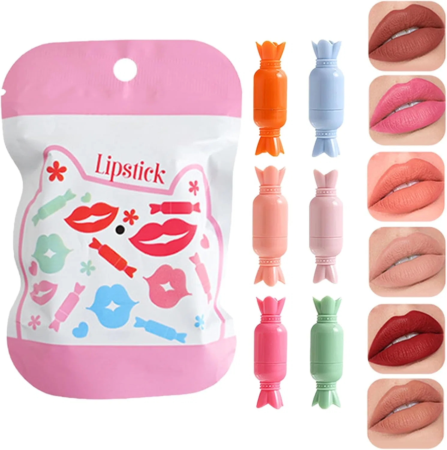 Набор матовых губных помад 6 шт, Velvet Lipstick Set, Generic, 6 цветов