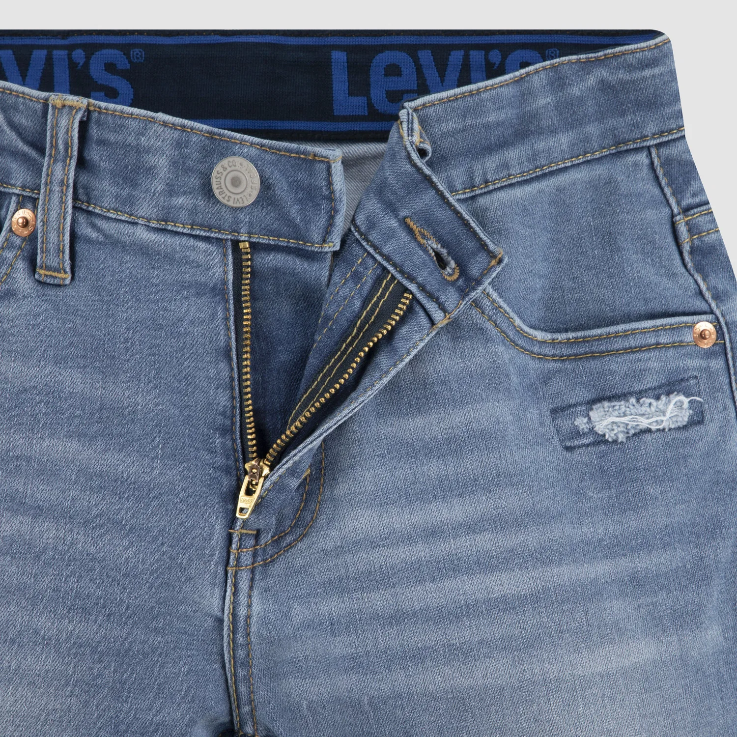 Джинсы 502 Regular Fit Tapered Jeans, размеры для мальчиков 8-20 Levi's, Medium Wash — фото 3