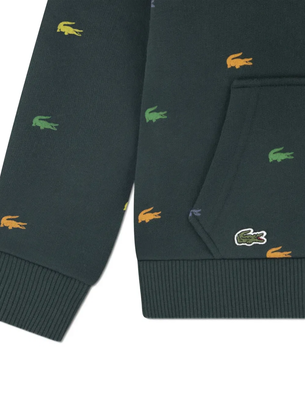 Спортивный костюм с нашивкой с логотипом Lacoste Kids, зеленый — фото 4