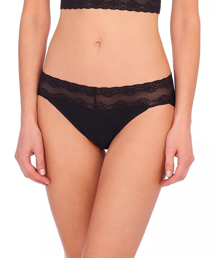 

Женские трусики бикини Bliss Perfection с кружевной отделкой (2 шт.) Natori, черный