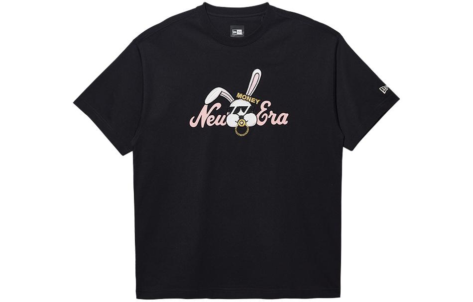 

New Era Футболки унисекс, черные, с круглым вырезом, средней толщины, Черный, New Era Футболки унисекс, черные, с круглым вырезом, средней толщины