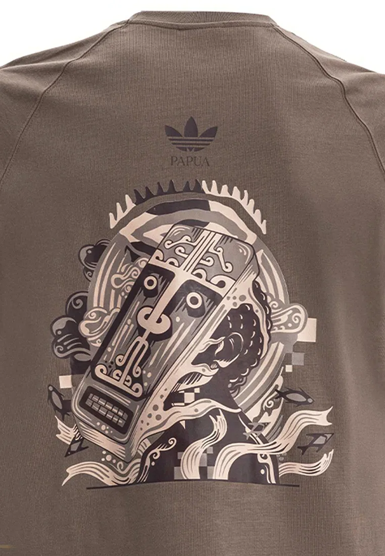 Футболка с графическим принтом, короткий рукав, Papua Adidas — фото 3