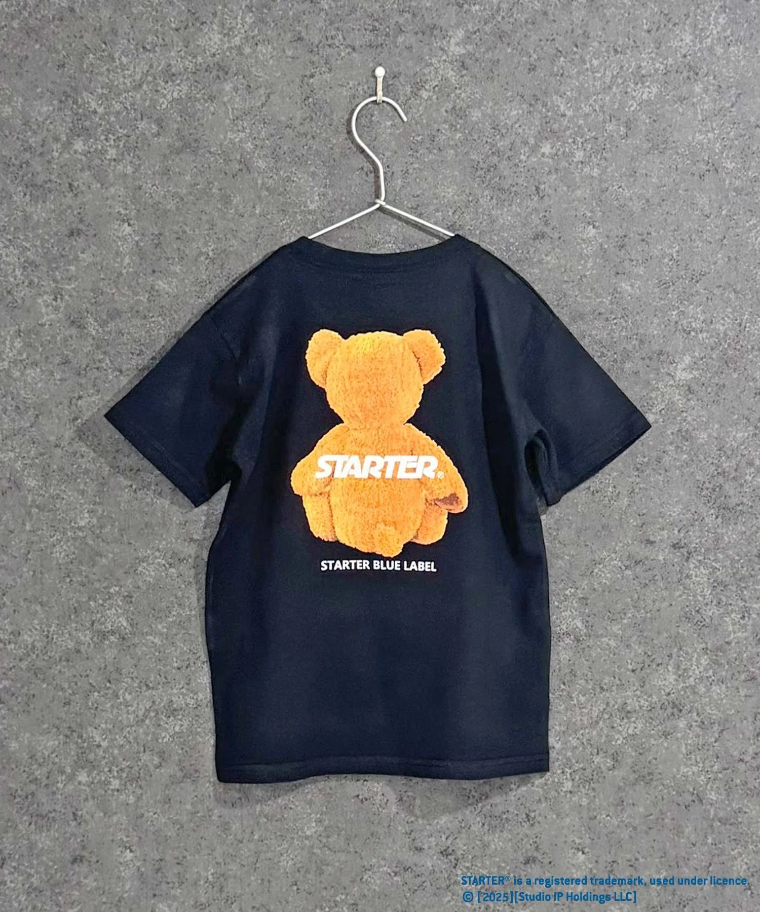 Детская футболка STARTER BEAR с принтом тёмно-зелёного цвета — фото 4
