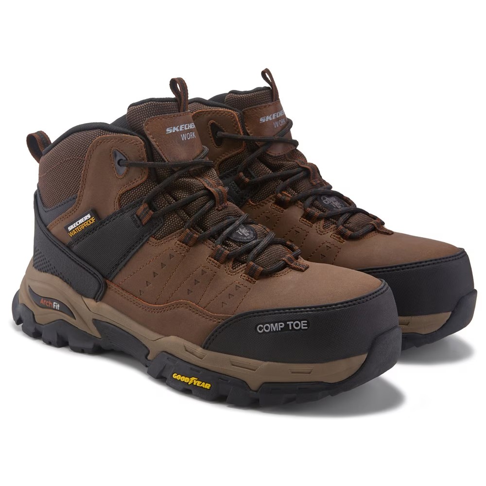 

Рабочие ботинки Arch fit Tarver с композитным носком Skechers Work, коричневый