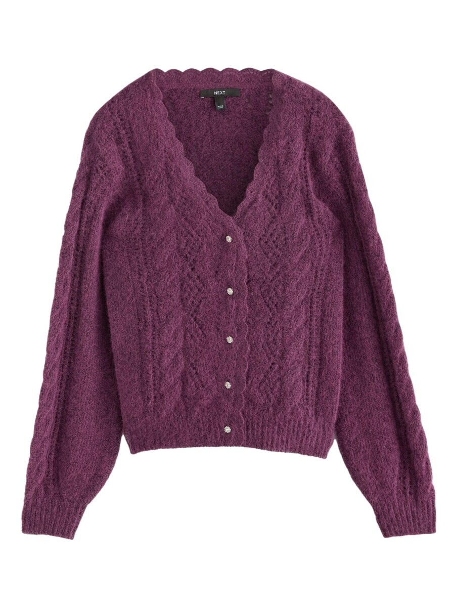 

Вязаный кардиган Next Knit Cardigan, бордовый