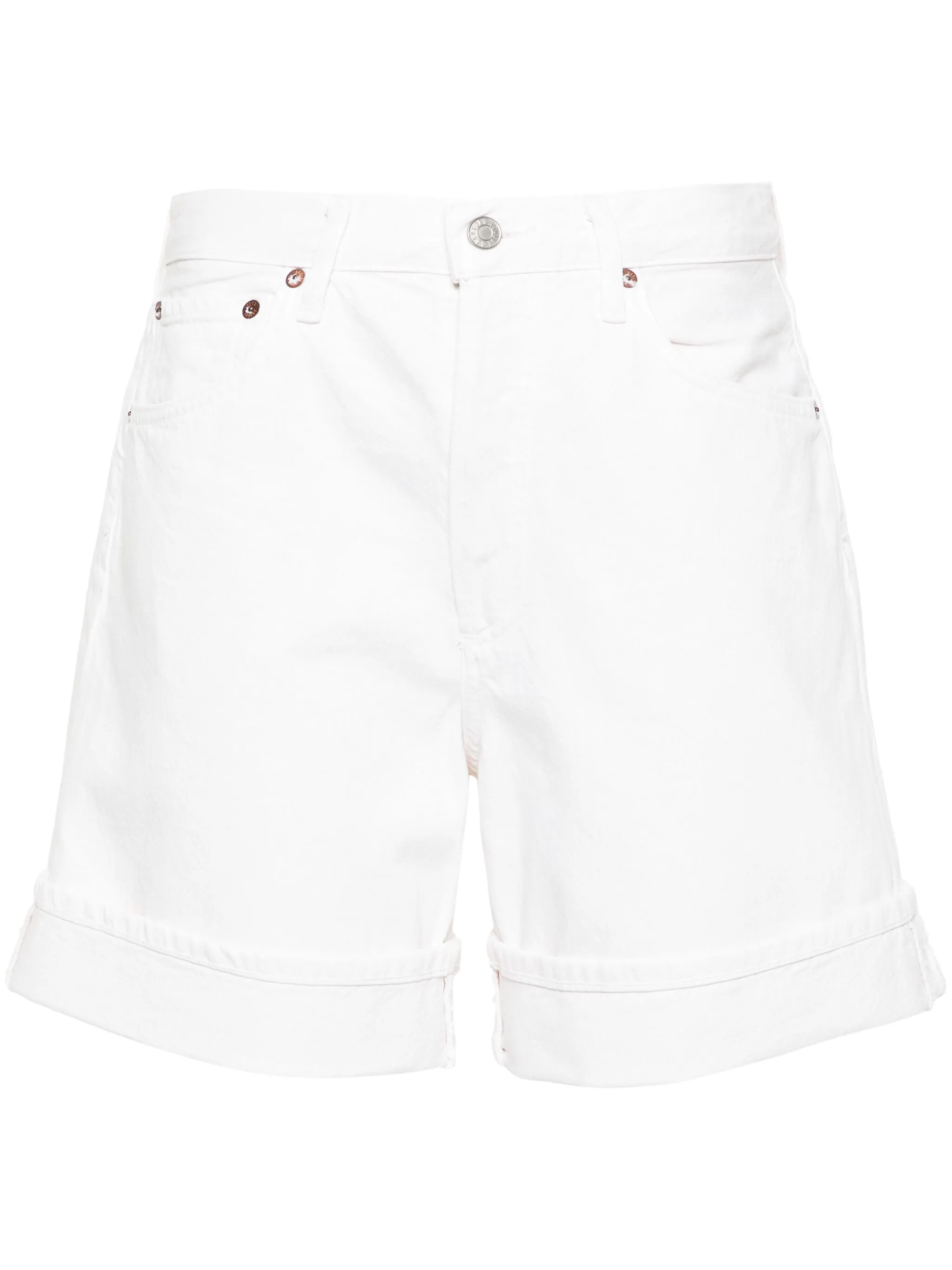 

Широкие джинсовые шорты Dame Agolde, белый