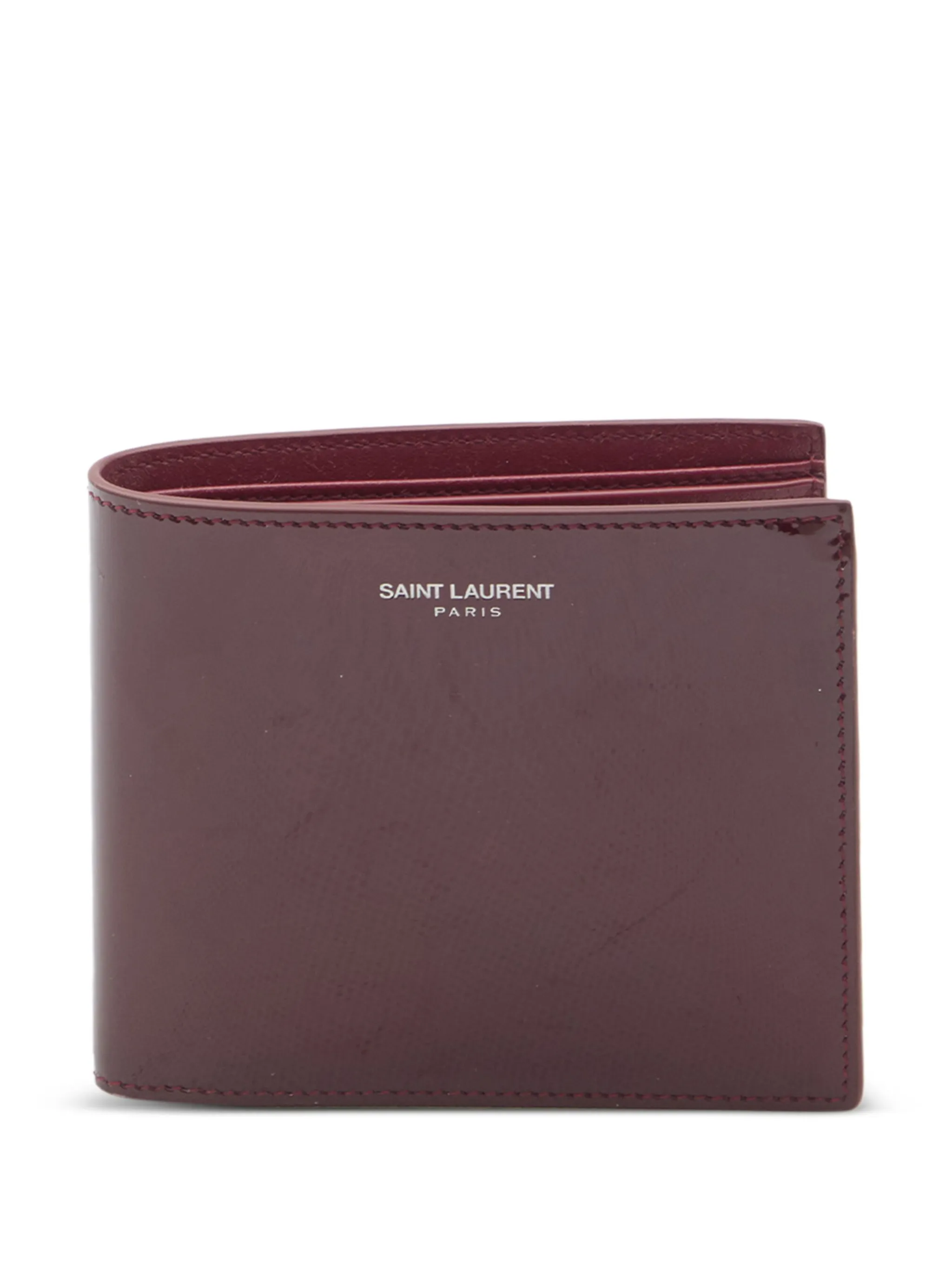 

Кошелек с логотипом Saint Laurent, красный