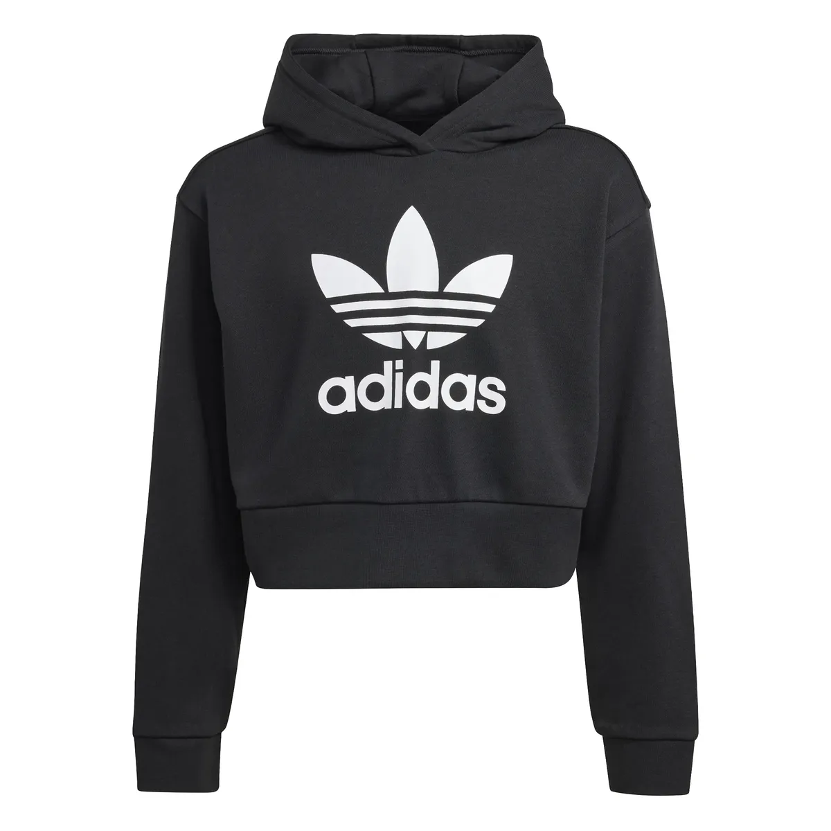 Толстовка Adidas Originals с капюшоном "CROPPED HOODIE", черный — фото 3