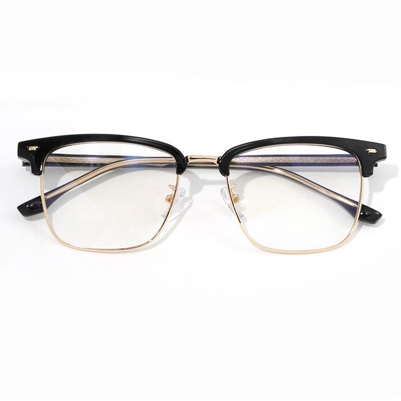 

RUOYUN Пластиковая оправа для очков бровь мужские, Black Gold