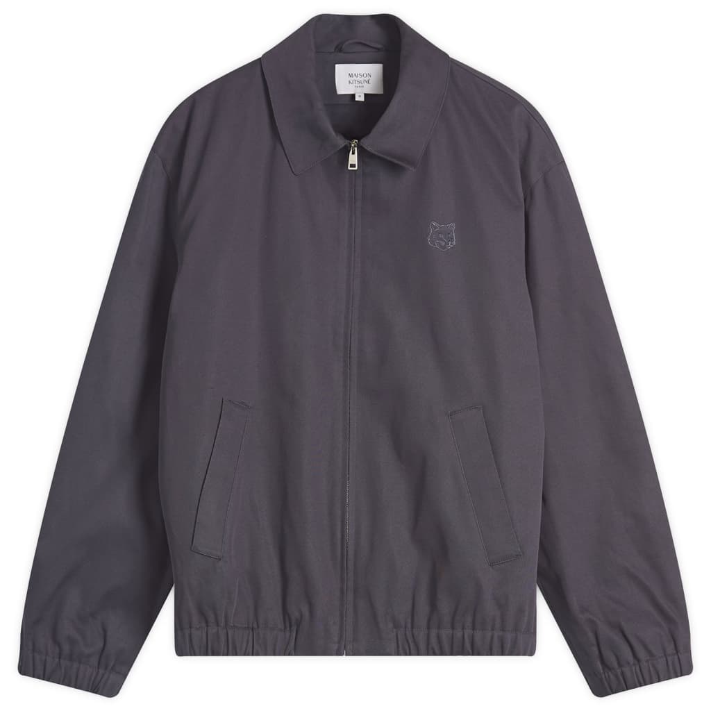

Куртка с молнией и лисьей головой Maison Kitsune Maison Kitsuné, цвет fig