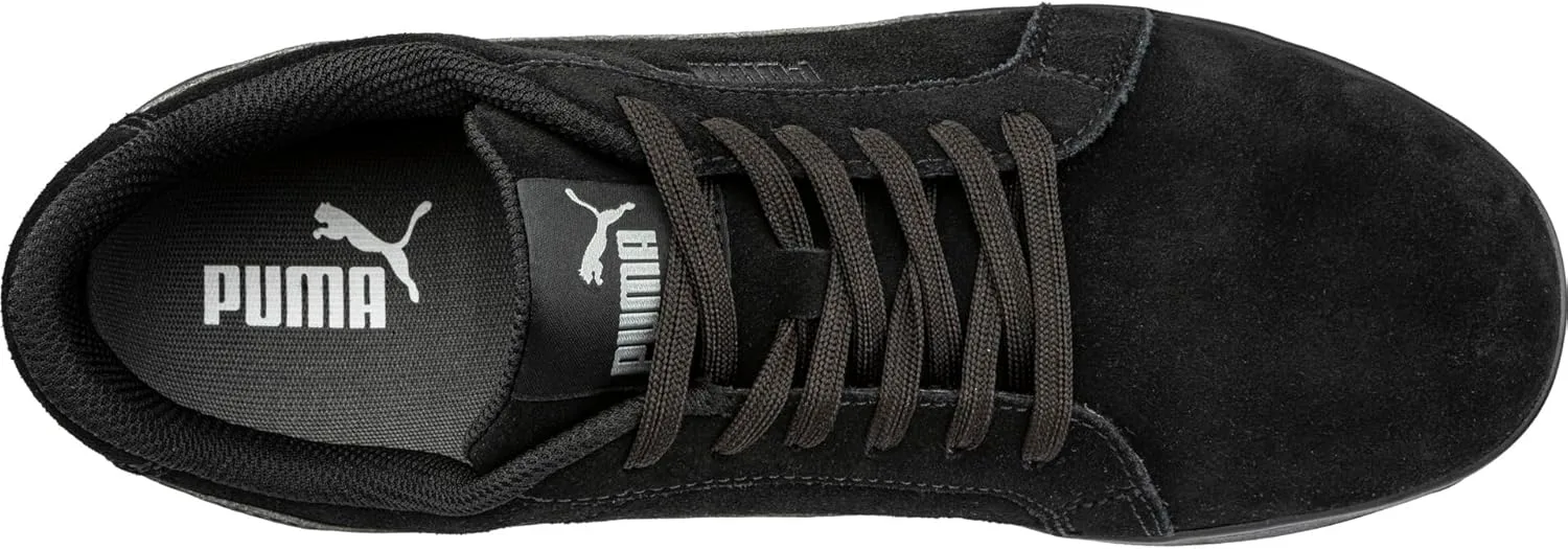 В продаже имеются мужские кроссовки PUMA Iconic Suede Low Oxford, черный — фото 2