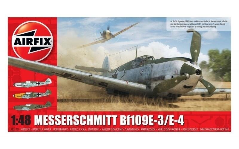 

Пластиковая модель Мессершмитта Bf 109E-4/E-1. Airfix