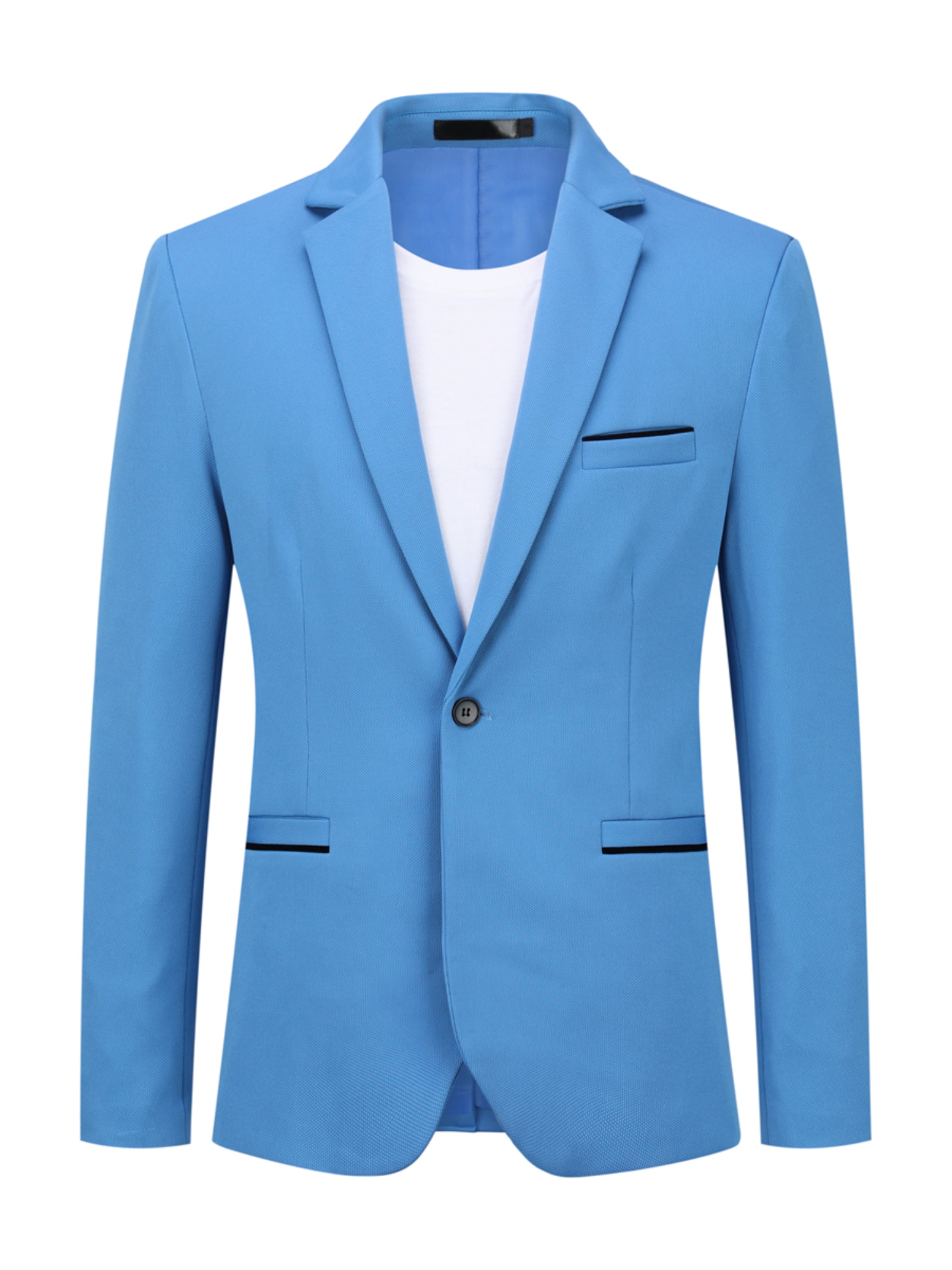 

Youthup Строгий пиджак Slim fit в небесно-голубом цвете